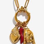 18K Gold Plate Snake Necklace Charm Pendant Holder Stainless Steel Unisex Photo 4