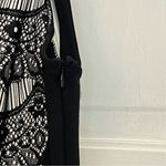 Solemio #130 LOS ANGELES BLACK AND WHITE LACE DRESS LARGE Photo 2