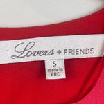 Lovers + Friends Lovers + Friends Romper Womens Small Red Cutout Sand Dollar Party Romantic NWT Photo 5