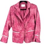 Susan Graver VINTAGE Y2K  S pink satin brocade jacket floral bows romantic 2000's Photo 1