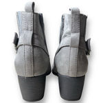 Croft & Barrow with Ortholite Ecco Women's Gray Ankle Faux Suede Booties Sz 6 M Photo 3