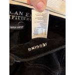 American Eagle Jeggings Size 8 Black Corduroy Super Stretch Pants Photo 3