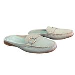 st. john's bay St. John’s Bay Blue Leather Flex Form Slip On Mule Slide Size 7 Photo 4