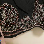 Nanette Lepore Womens Dress 4 Black Silk Lining Pastel Embroidered Embroidery Photo 7