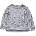 Jane and Delancey Rainbow Sweatshirt White Small Lightweight pullover Photo 6