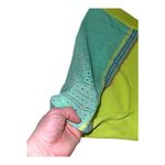 Lulus  size 0 stretch knit mini skirt neon green color black beach coverup​ Photo 7