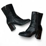 Harley Davidson Harley Davison Scorch Flame Motorcycle Boots Black Leather Block Heel Size 7 Photo 3