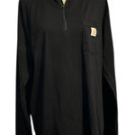 Carhartt Force Black Long Sleeve Quarter-Zip Shirt Photo 0