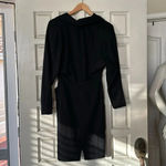 None Vintage tuxedo style black dress size 42 or about a us 6 wool Photo 6