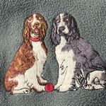 Vintage Danbury Mint Embroidered Cocker Spaniel Dog fleece jacket Blue Size XL Photo 4