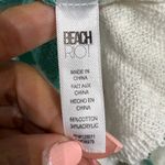 Beach Riot  Green Striped Ava Waterfall Oversized Sweater Sz S Photo 5