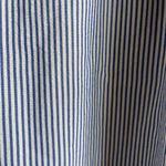 Madewell  Navy Stripe Collarless Ruffle-Sleeve Shirt XL Photo 6