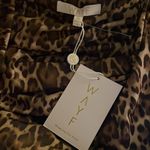 WAYF NWT  X Nordstrom Solano Leopard-Print Cowl-Neck Bodysuit Photo 5
