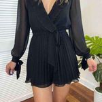 Ali & Jay NEW Anthropologie  Los Angeles Size Small Romper Pleated Long Sleeve Photo 0