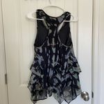 Fun & Flirt EUC |  women’s ruffle tank blouse multicolored tiered sheer‎ large Photo 4