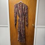 Love Sam Love the Label Anthropologie Moroccan Paisley Wrap Dress Large L Brown Photo 12