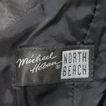 Michael Hoban North Beach Leather Dress Vintage 80’s Black Sz 7/8 New Sleeveless Photo 2