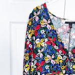 Eloquii Elements Knot Front Floral Dress Black Size 16 Photo 2