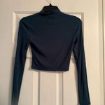 SheIn dark green cropped turtleneck Photo 1
