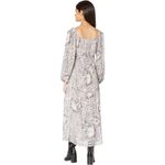 ALLSAINTS NWT All Saints Amara Laertes Midi Dress Size 4 Ecru Leopard Print Long Sleeve Photo 1