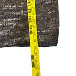 Handmade Mixed Knit Button Up Cardigan Sweater Brown Marled Pattern V Neck Photo 7