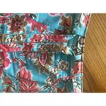 Harold’s Bright Blue & Pink Floral Print Skirt Size 10 Photo 2