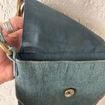 BOHO Denim Faux Suede Fringe Crossbody Bag Blue Photo 13
