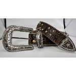 Blazin Roxx Western Womens Belt Floral Crystals Conchos Brown N3516602 Photo 1