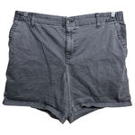 Old Navy  Everyday Gray Cotton Stretch Shorts Size Large Photo 0