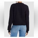 Wildfox NWT Crew Miami Henley neck snap button black sweatshirt size small Photo 4