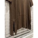 J.Jill Women‎ Short Sleeve Crew Neck Shirt Tunic Brown Size S 100% Pima Cotton Photo 1