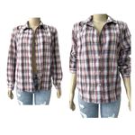 Woolrich Women’s Multicolored Plaid Button Up Shirt - Size Medium Photo 0