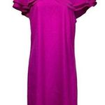 Nicole Miller new york pink cold shoulder ruffle dress Size 4 Photo 0