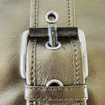 Michael Kors  Hutton Solid Bronze Genuine Leather Hobo Bag Photo 4