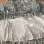 🆕 Sage Animal Print Mini dress with crossed straps L🆕 Green Size L Photo 7