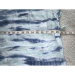 Surf Gypsy  Women V-Neck Blue Hand Printed Tassel Trim Cover Up, Size M Photo 5