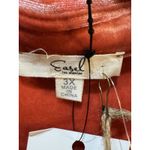 easel Los Angeles Velvet Velour Button Up Long Roll Tab Sleeve Top Plus Size 3X Photo 4