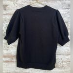 Anthropologie EUC Moth Connelly Puff Short Sleeve Black Sweater Large Photo 8