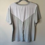 Cotopaxi  Top Womens Extra Large Gray WhiteCrew Neck Tee Open Back Short Sleeve Photo 2