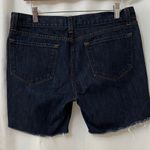 J Brand  Indigo Denim Frayed Shorts Photo 3