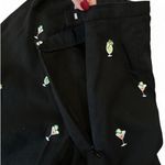 Brooks Brothers Embroidered Cocktail Pant 8 Cotton Side Zip Photo 7