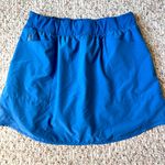 Telluride Clothing Co Women Active Skort Large Blue Zipper Pocket Stretch Skirt Photo 0