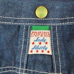 Liberty Denim Overalls — Women's Size 20 Tall Green Zip Accent Carpenter Style Blue Photo 6