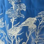 VTG 70s Birds & Floral Small Blue Tote Bag Flamstead Of Vermont Unisex 2 Handles Photo 3