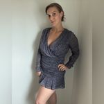 Abercrombie & Fitch Dress Navy White Pebble Long Sleeve NEW Photo 5