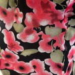 Jeunesse Y2K Fairycore Floral Pink & Black Asymmetrical Dress Women Size 4 FLAW Photo 4