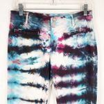 Anthropologie Cartonnier Size 2 Pants Handmade Tie Dye River Bend Multi 1087 Black Photo 5