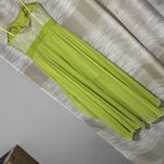 Cache Designer Hi Lo Prom Evening Dress Lime Green Sequin Sz 0 Please Read Photo 4