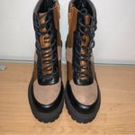 Steve Madden Madden Girl Ankle Black/Tan/Brown Patchwork Boots Women’s Size 8 Photo 3