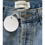Luca + Grae NWT High Rise Distressed Denim Jeans Straight Leg Sz M Photo 3